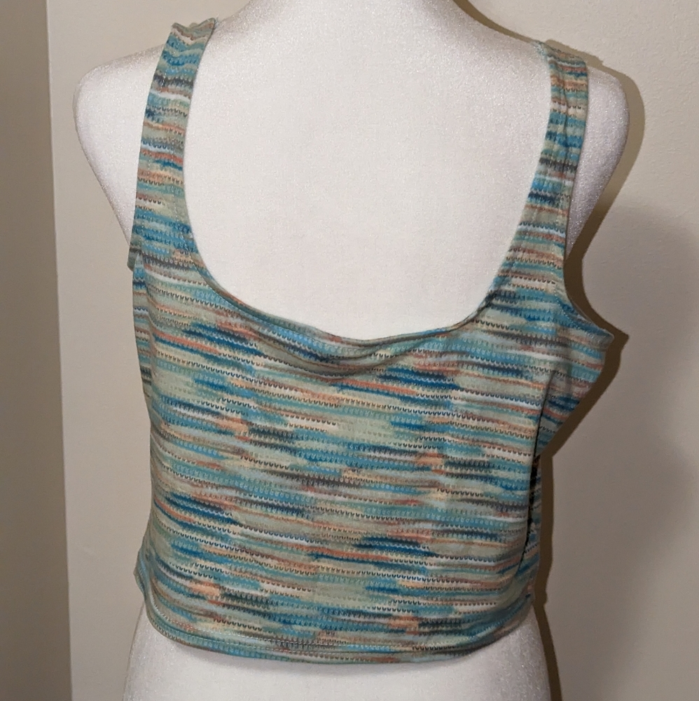 💲Space Dye Cropped Tank Top - NWT Sizes M, XL - Picture 4 of 7